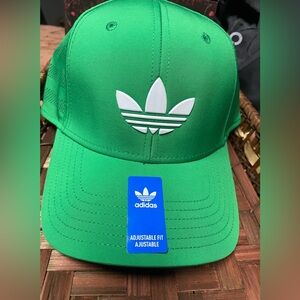 adidas Green Cap with White Trefoil Logo